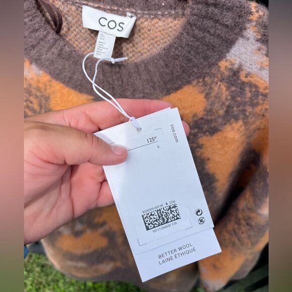 COS Abstract Floral Jacquard Sweater NWT - Picture 8 of 9